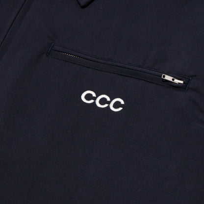 CITY COUNTRY CITY EMBROIDERY LOGO MOLSKIN BLOUSON NAVY