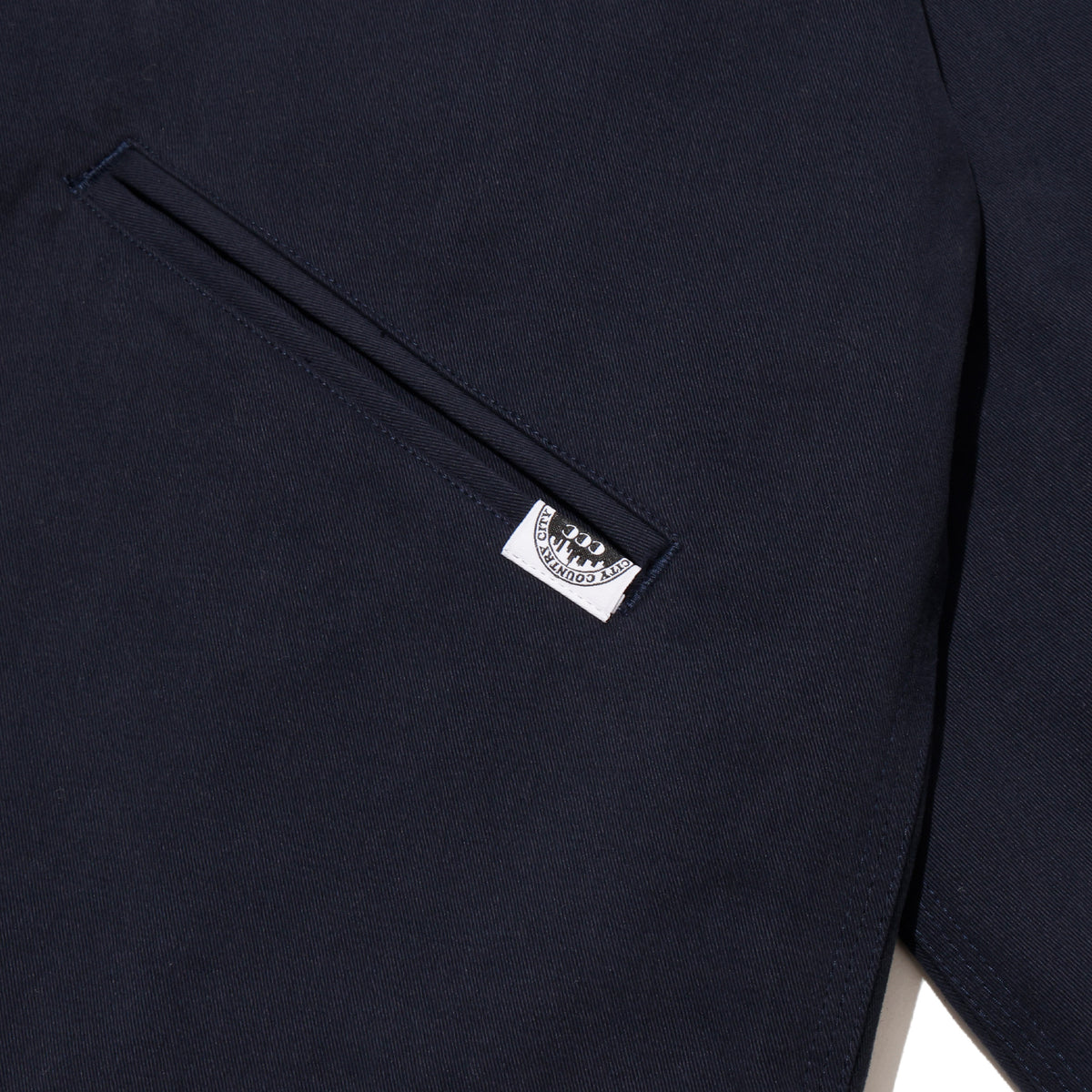 CITY COUNTRY CITY EMBROIDERY LOGO MOLSKIN BLOUSON NAVY