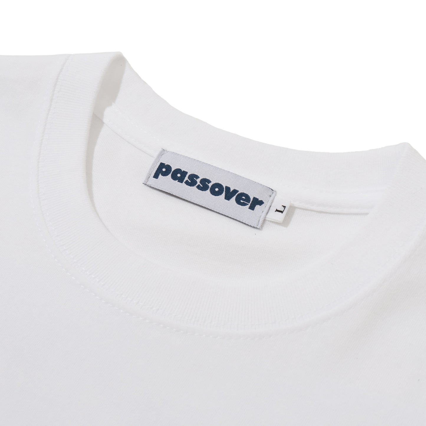 PASSOVER PO TEE  WHITE/NAVY-ORANGE