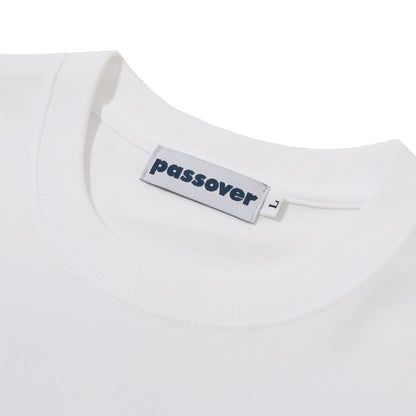 PASSOVER PO TEE  WHITE/NAVY-ORANGE