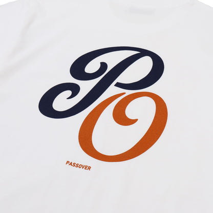 PASSOVER PO TEE  WHITE/NAVY-ORANGE
