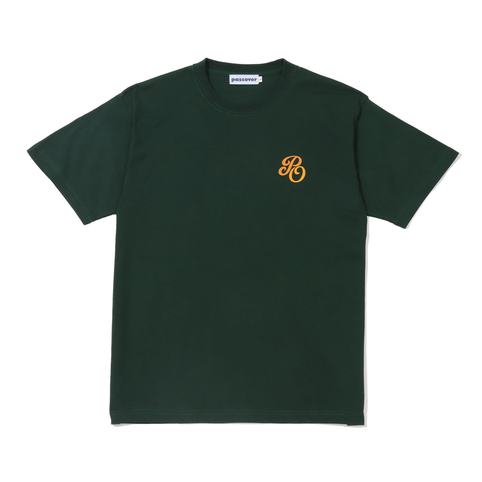 PASSOVER PO TEE FORESTGREEN/ORANGE-YELLOW