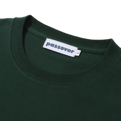 PASSOVER PO TEE  FORESTGREEN/ORANGE-YELLOW