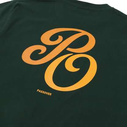 PASSOVER PO TEE  FORESTGREEN/ORANGE-YELLOW