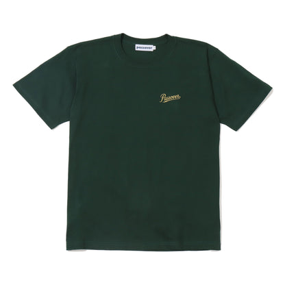 PASSOVER EMB TEE FORESTGREEN/YELLOW
