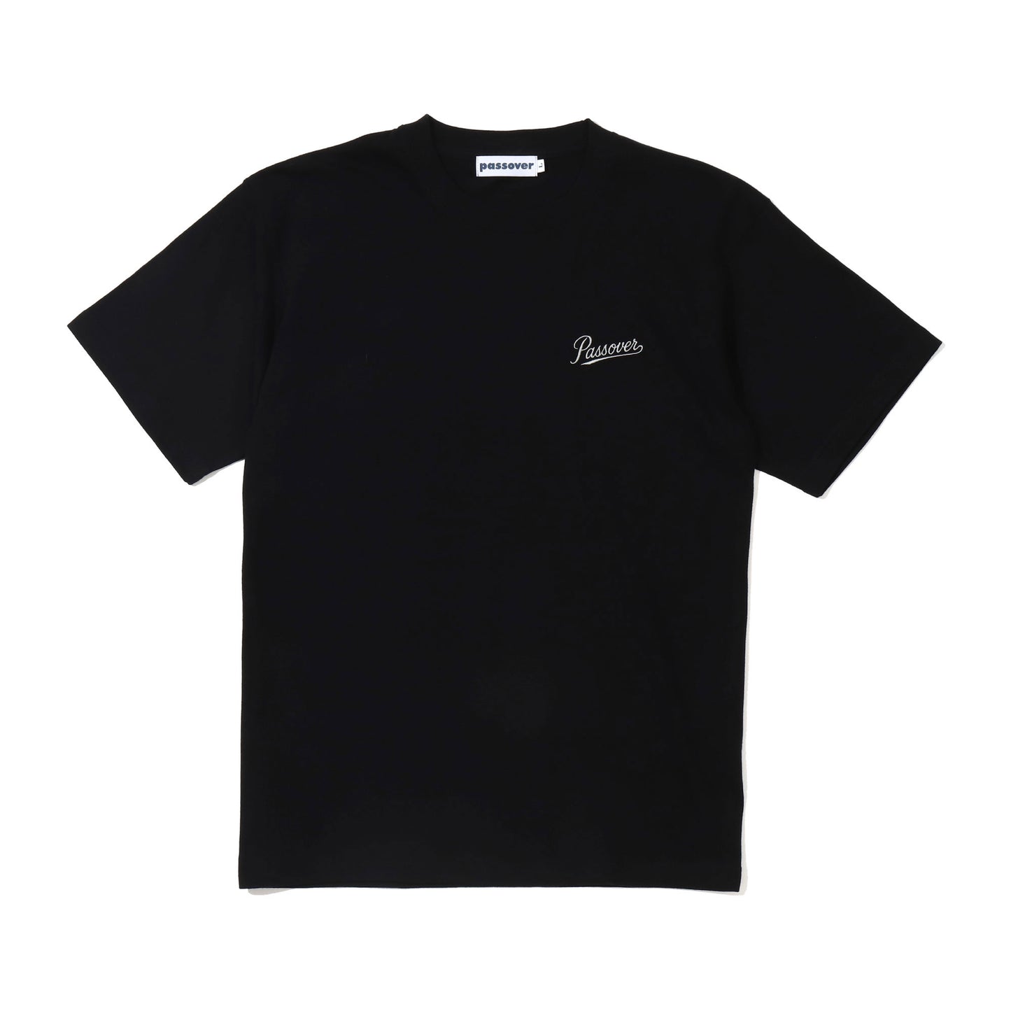 PASSOVER EMB TEE BLACK/GREY