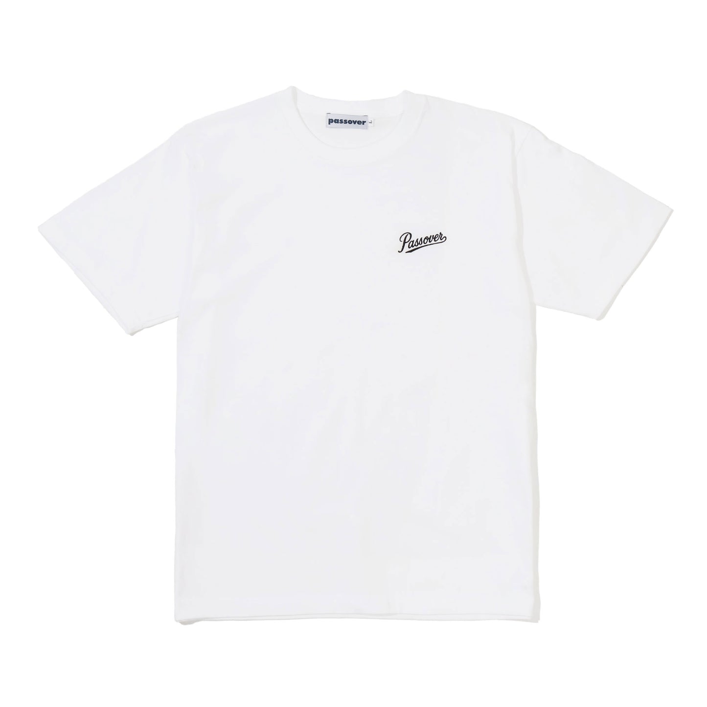 PASSOVER EMB TEE WHITE/BLACK