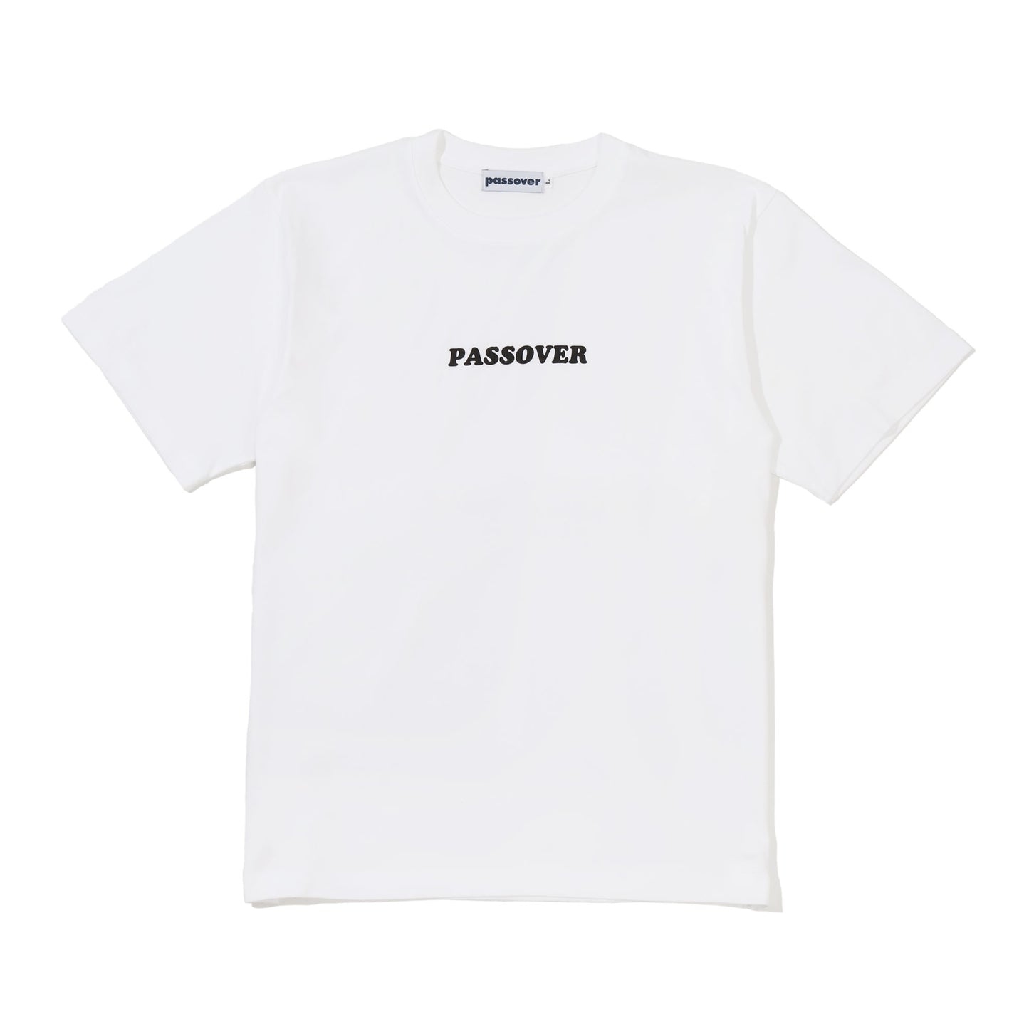 PASSOVER FRONT TEE WHITE/BLACK