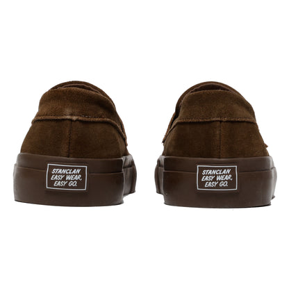STANCLAN PENNY SUEDE BROWN MONO