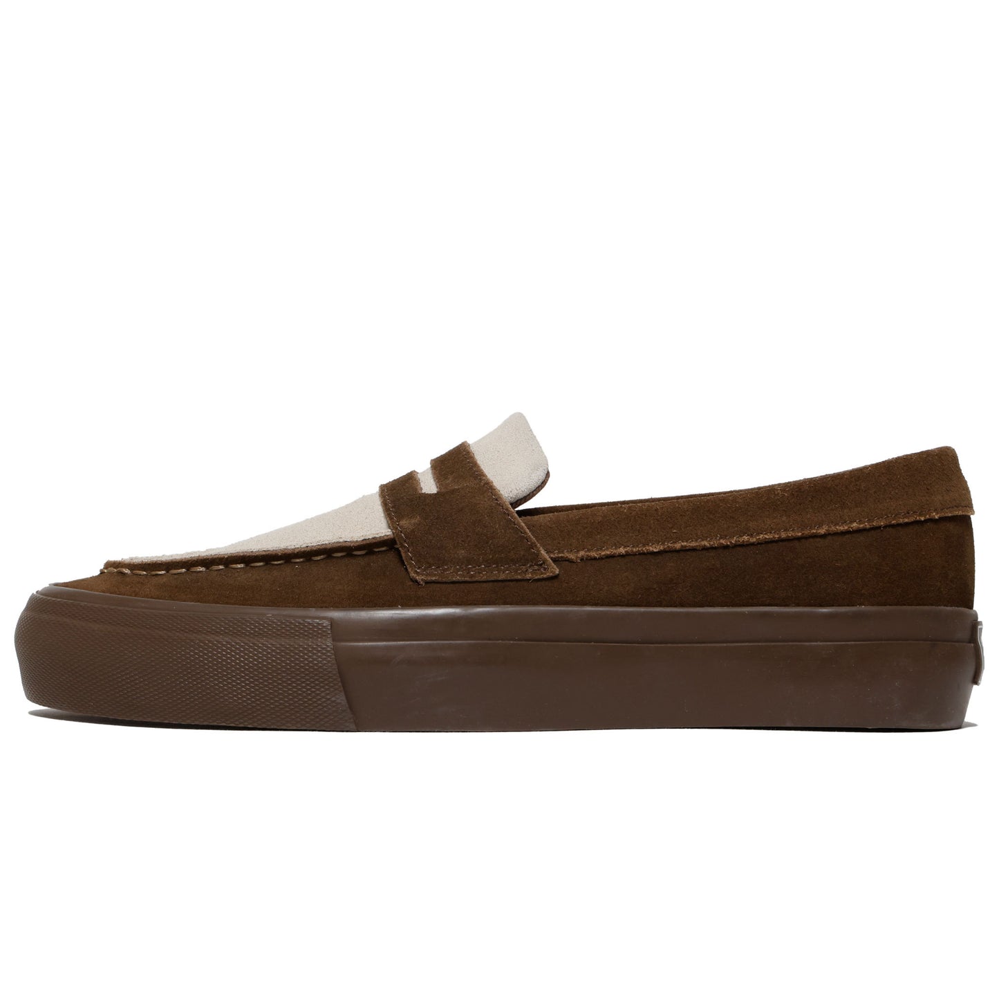 STANCLAN PENNY SUEDE BROWN/OFF WHITE