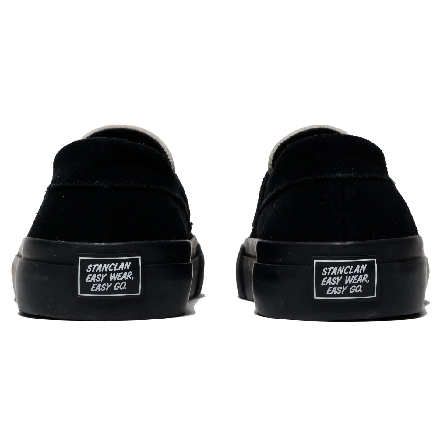 STANCLAN PENNY SUEDE BLACK/WHITE