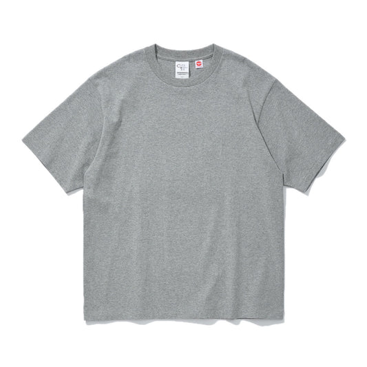 COTTON RESEARCH CLUB S/S TUBULAR T-SHIRT HEATHER GRAY