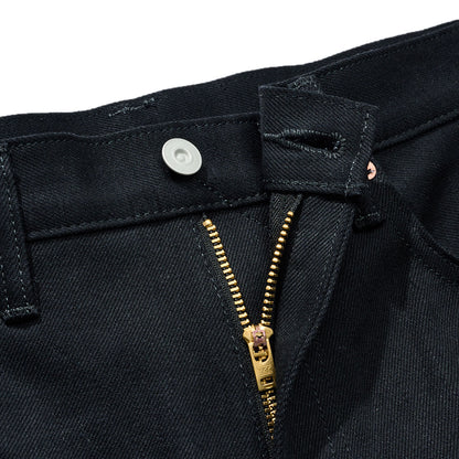COTTON RESEARCH CLUB SELVAGE BLACK DENIM JEANS BLACK