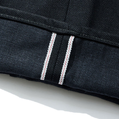 COTTON RESEARCH CLUB SELVAGE BLACK DENIM JEANS BLACK