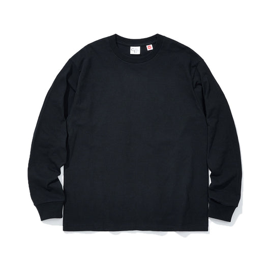 COTTON RESEARCH CLUB L/S T-SHIRT BLACK