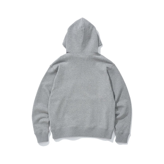 COTTON RESEARCH CLUB LOOPWHEEL TERRY HOODIE HEATHER GRAY