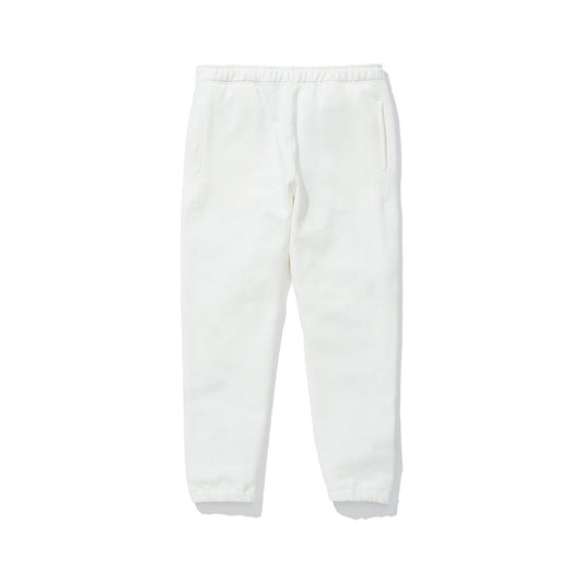 COTTON RESEARCH CLUB LOOPWHEEL TERRY SWEATPANTS WHITE